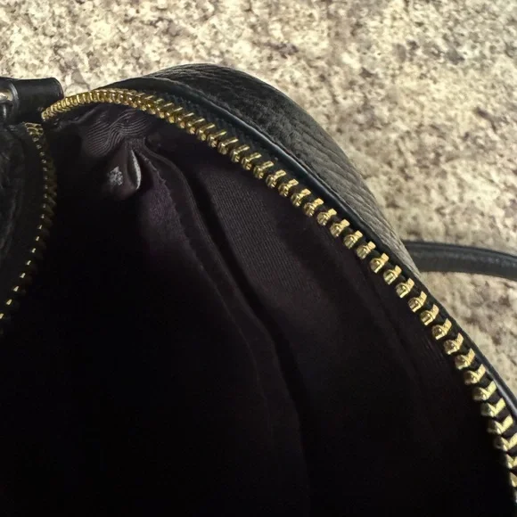 Coach Black Pebbled Leather Shoulder Bag - Picture 5 of 16